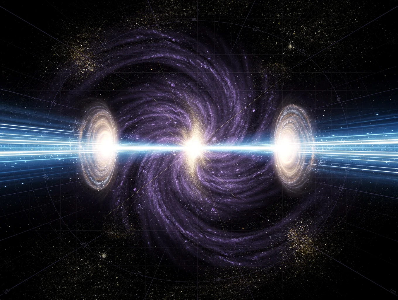 Quantum optical experiment with laser beams and cryogenic vacuum chambers