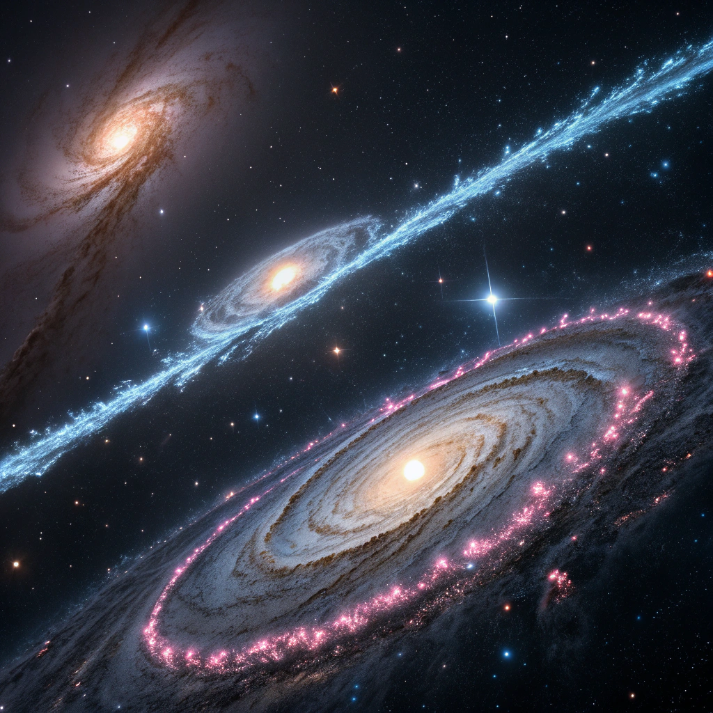 Vast cosmic void with sparse solitary filaments fading beyond the event horizon